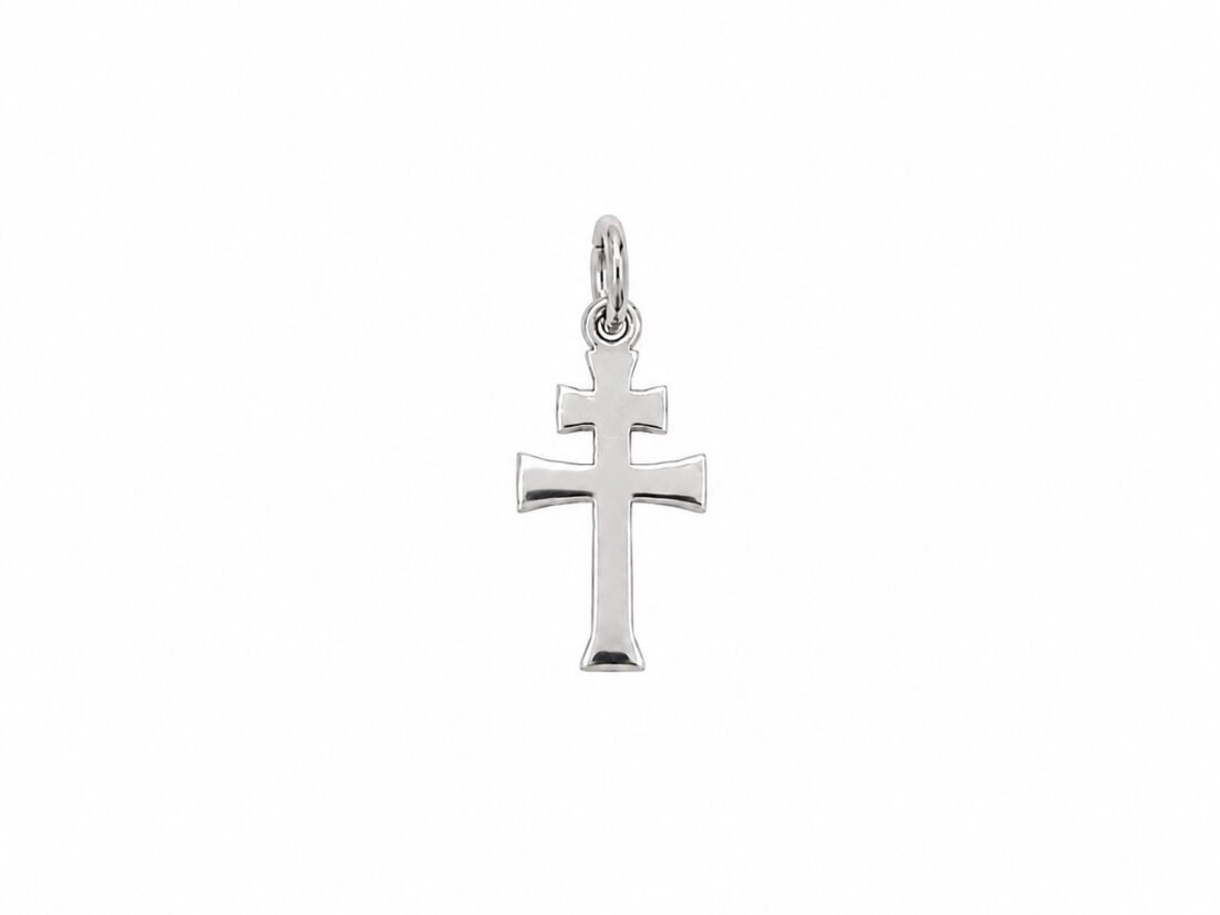 CRUZ CARAVACA PLATA LISA
