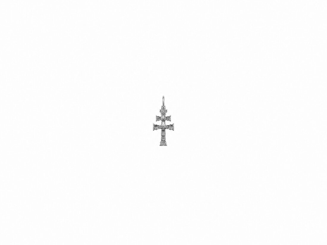 CRUZ CARAVACA PLATA RELIEVE