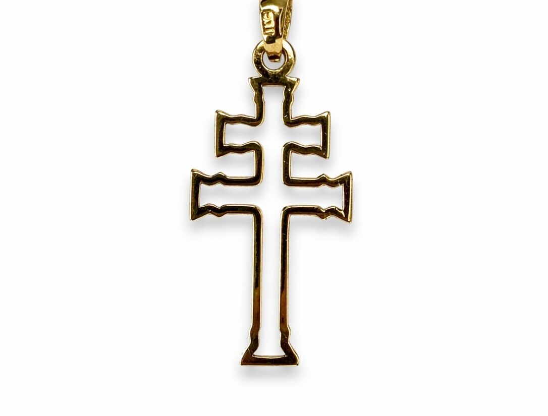 CRUZ CARAVACA ORO 18K HUECA