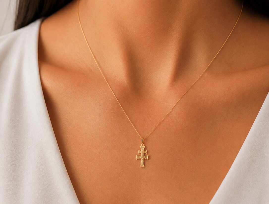 CRUZ CARAVACA ORO 18K LAMINADA