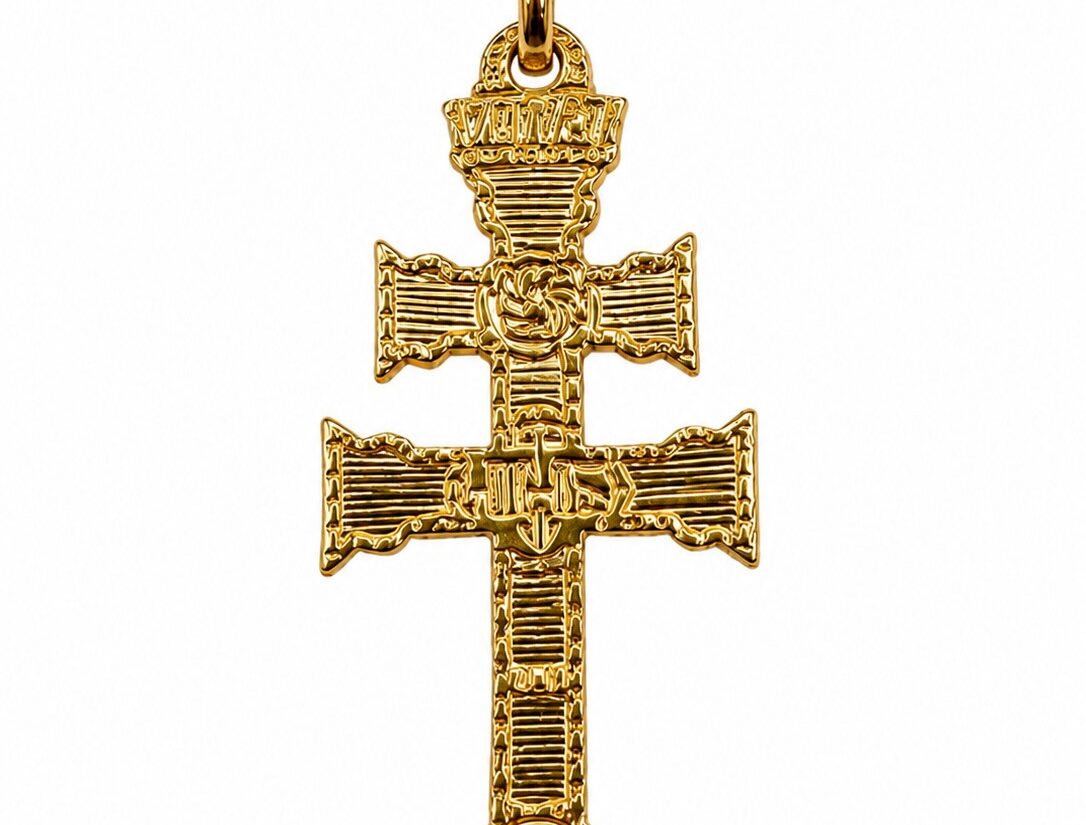 CRUZ CARAVACA ORO 18K LAMINADA