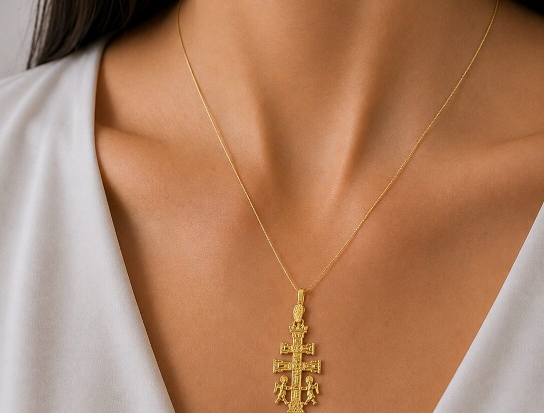 CRUZ CARAVACA ORO 18K REPLICA