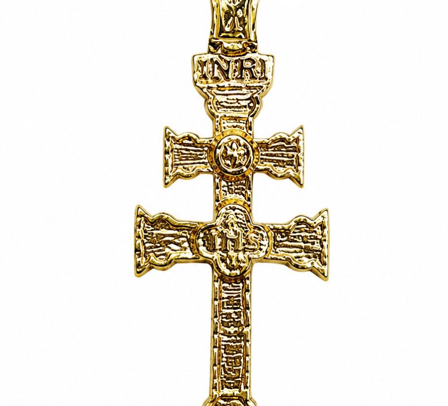 CRUZ CARAVACA ORO 18K RELIEVE