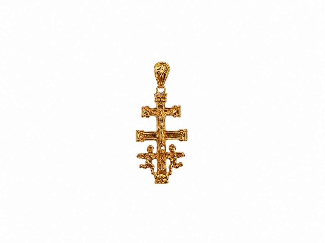 CRUZ CARAVACA ORO 18K ÁNGELES