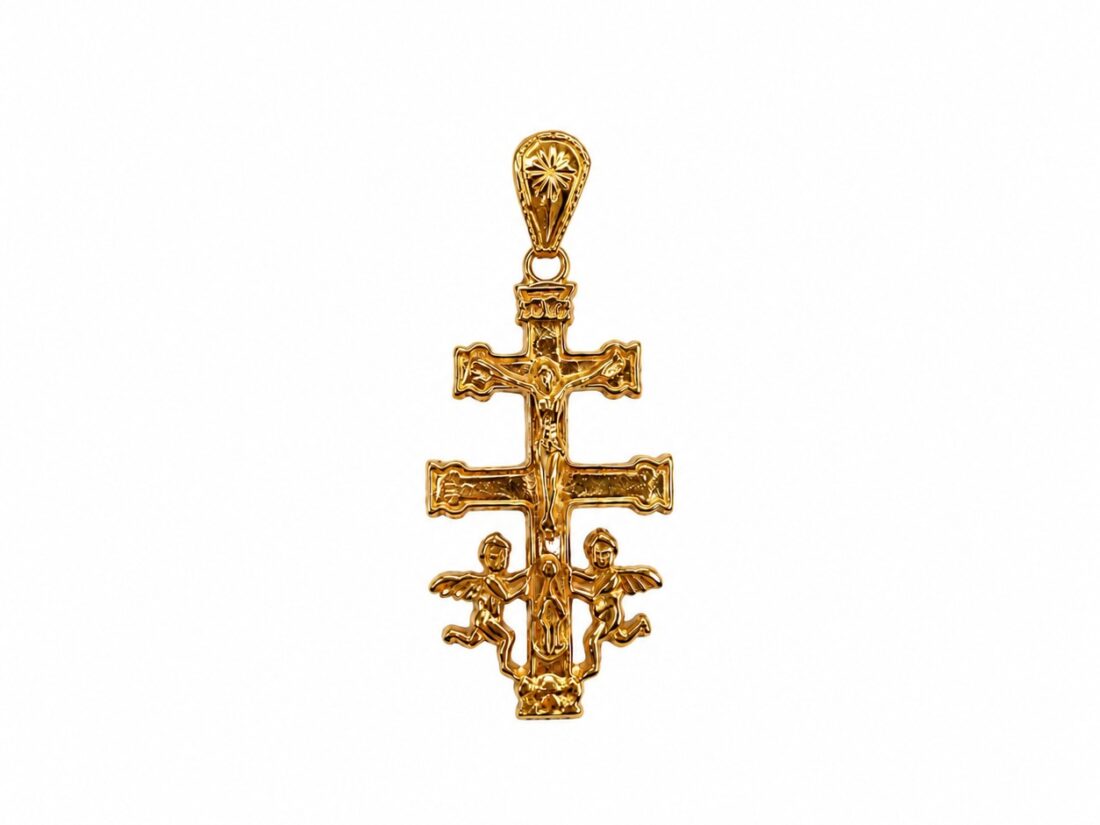 CRUZ CARAVACA ORO 18K ÁNGELES