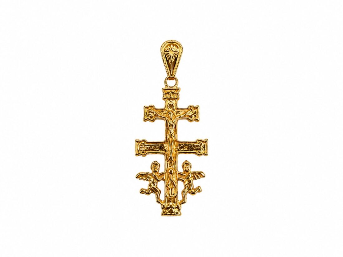 CRUZ CARAVACA ORO 18K ÁNGELES