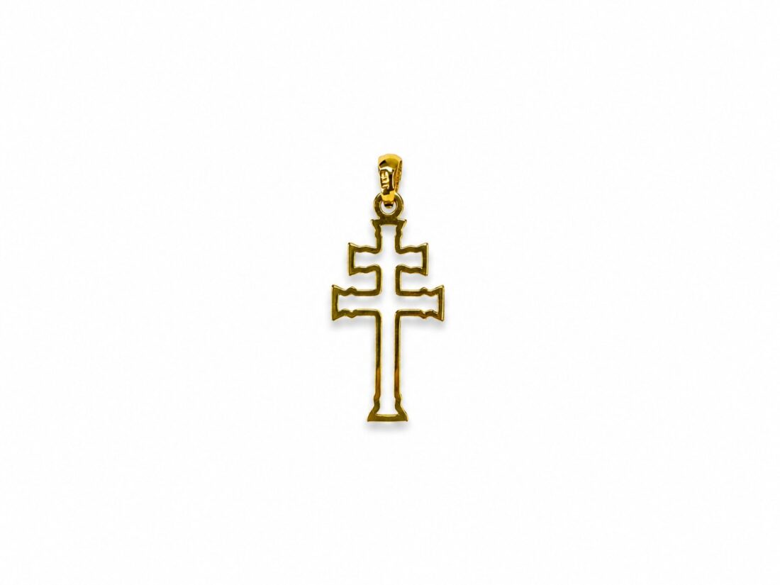 CRUZ CARAVACA ORO 18K HUECA