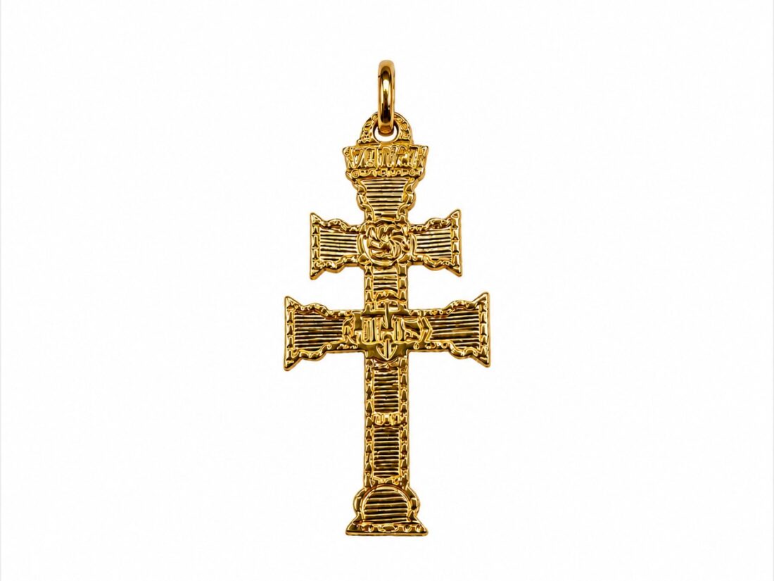 CRUZ CARAVACA ORO 18K LAMINADA