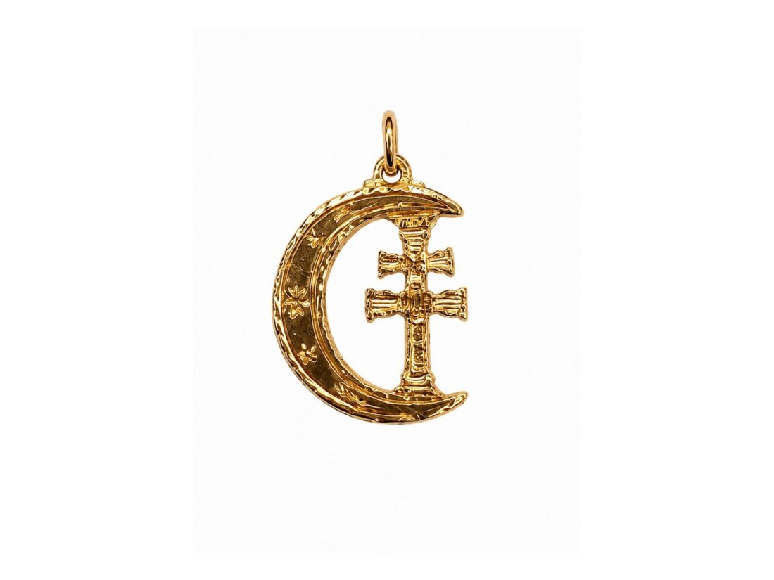 CRUZ CARAVACA ORO 18K LUNA