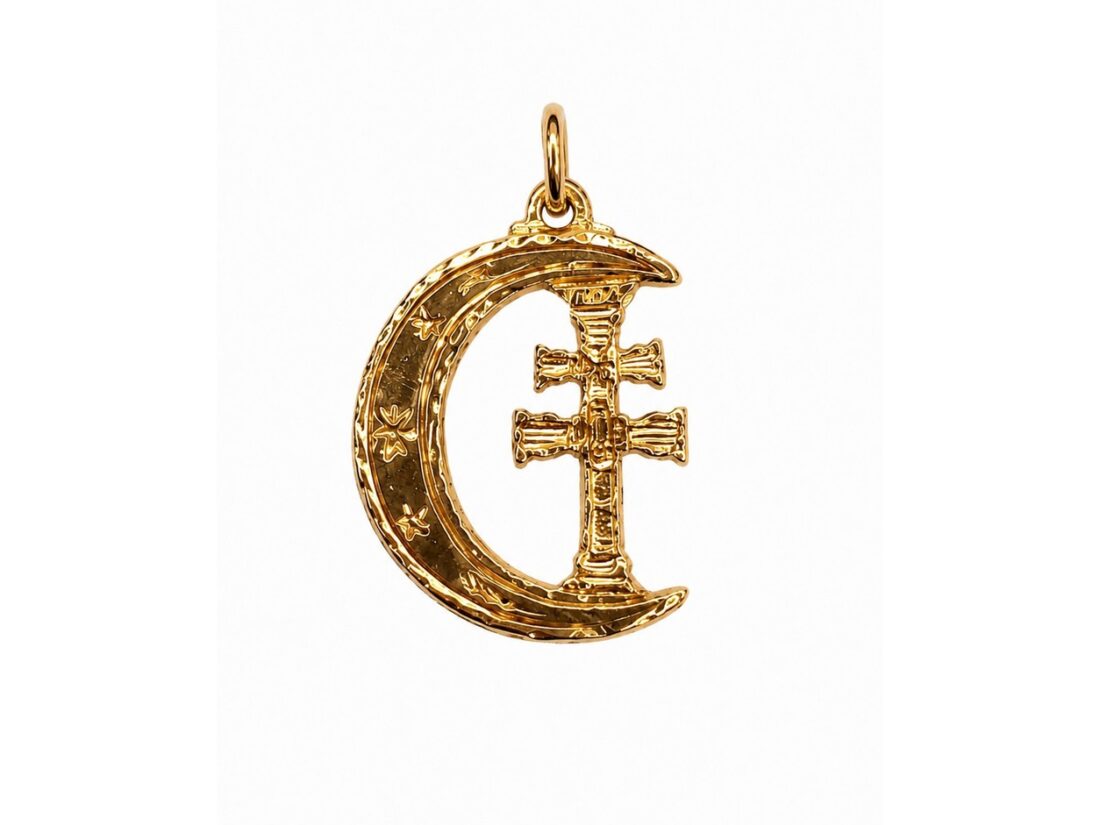 CRUZ CARAVACA ORO 18K LUNA