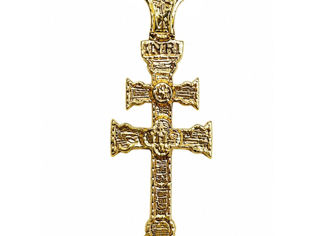 CRUZ CARAVACA ORO 18K RELIEVE