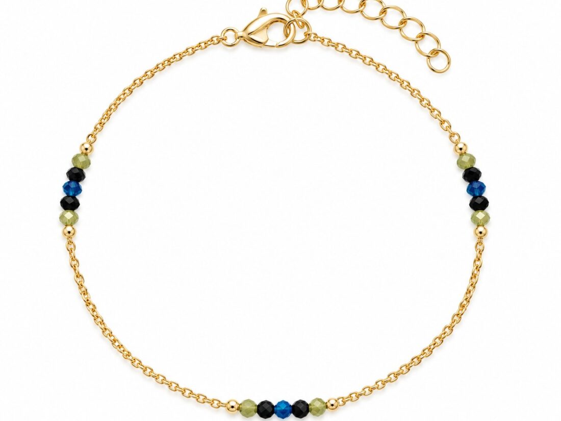 PULSERA PLATA GOLD MIX
